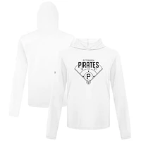 Men's Levelwear  White Pittsburgh Pirates Anthem Home Field Pullover Hoodie