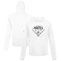 Men's Levelwear  White Pittsburgh Pirates Anthem Home Field Pullover Hoodie