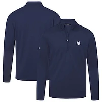 Men's Levelwear Navy New York Yankees Heron Insignia 2.0 Quarter-Zip Jacket