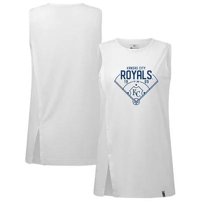 Women's Levelwear White Kansas City Royals Influx Home Field Tank Top