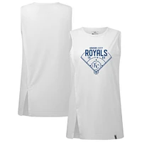 Women's Levelwear White Kansas City Royals Influx Home Field Tank Top