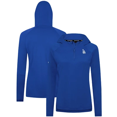 Women's Levelwear Royal Los Angeles Dodgers Raven Insignia 2.0 Quarter-Zip Jacket