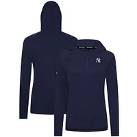 Women's Levelwear Navy New York Yankees Raven Insignia 2.0 Quarter-Zip Jacket