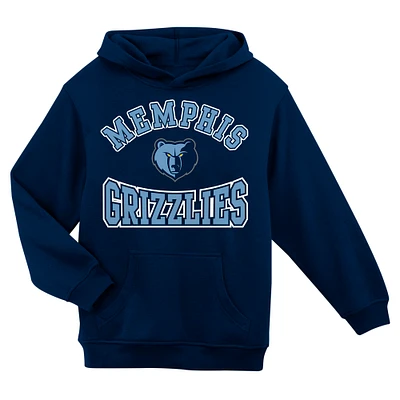 Preschool Navy Memphis Grizzlies Home Town Pullover Fleece Hoodie