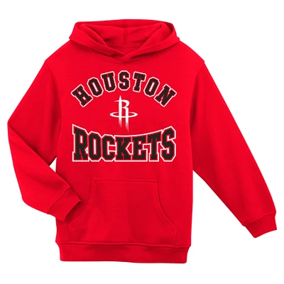 Preschool Red Houston Rockets Home Town Pullover Fleece Hoodie