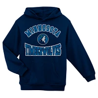 Preschool Navy Minnesota Timberwolves Home Town Pullover Fleece Hoodie