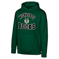 Youth Hunter Green Milwaukee Bucks Home Town Pullover Fleece Hoodie