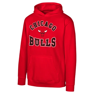 Youth Red Chicago Bulls Home Town Pullover Fleece Hoodie