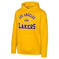 Youth Gold Los Angeles Lakers Home Town Pullover Fleece Hoodie