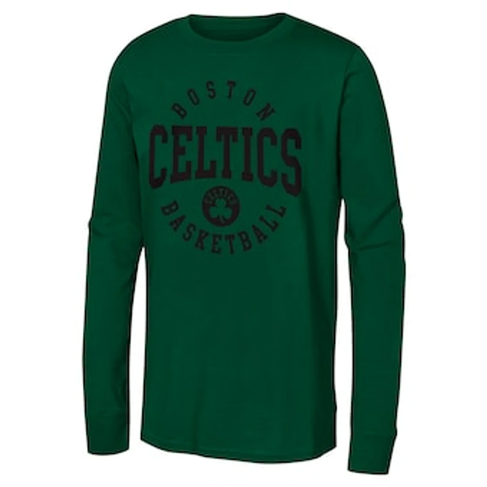 Youth  Kelly Green Boston Celtics Around the Block Long Sleeve T-Shirt