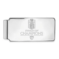 LogoArt Florida Panthers 2024 Stanley Cup Champions Sterling Silver Money Clip