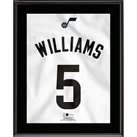 Cody Williams Utah Jazz 10.5" x 13" Jersey Number Sublimated Player Plaque