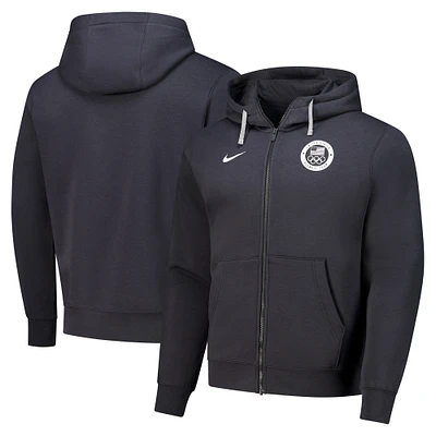 Men's Nike Anthracite Team USA Club Full-Zip Hoodie Jacket
