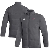 Men's adidas Gray UIC Flames Full-Zip Jacket
