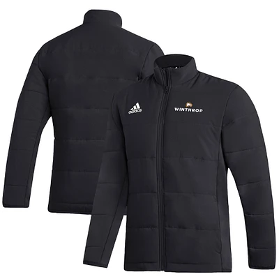 Men's adidas Black Winthrop Eagles Full-Zip Jacket