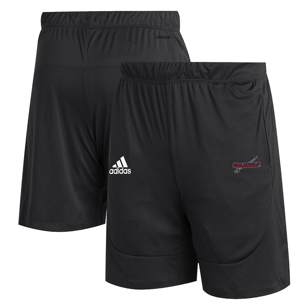 Men's adidas Black Nicholls State Colonels Sideline Knit Shorts