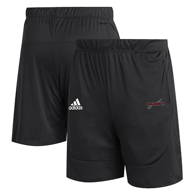 Men's adidas Black Nicholls State Colonels Sideline Knit Shorts