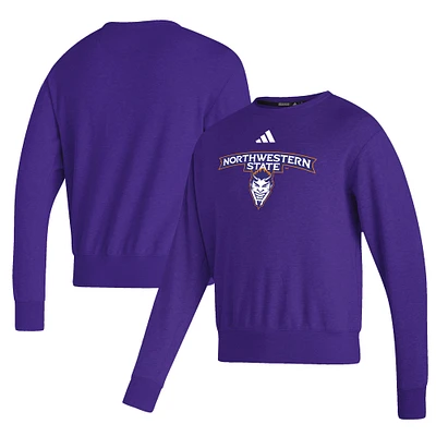 Men's adidas Purple Northwestern Wildcats Vintage Pullover Sweatshirt