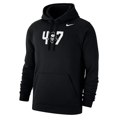 Men's Nike Black UCF Knights Area Code 407 Club Fleece Pullover Hoodie