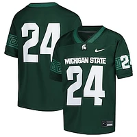 Youth Nike #24 Green Michigan State Spartans Untouchable Replica Game Jersey