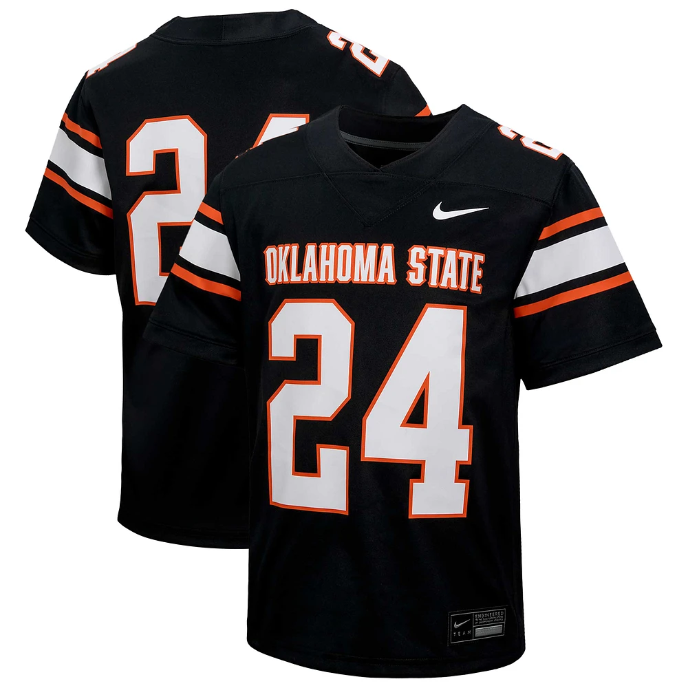 Youth Nike #24 Black Oklahoma State Cowboys Untouchable Football Jersey