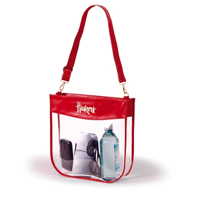 Women's Scarlet Nebraska Huskers Kate Clear Purse