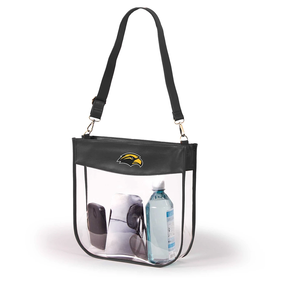 Women's Black Southern Miss Golden Eagles Kate Clear Purse