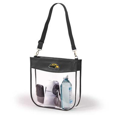 Women's Black Southern Miss Golden Eagles Kate Clear Purse
