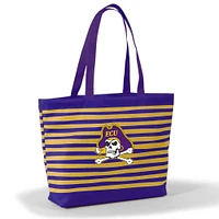 Women's Purple ECU Pirates Wavy Striped Tatum Tote Bag