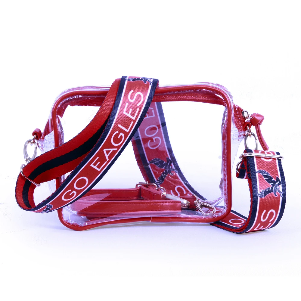 Women's Eastern Washington Eagles Bridget Clear Purse with Logo Strap