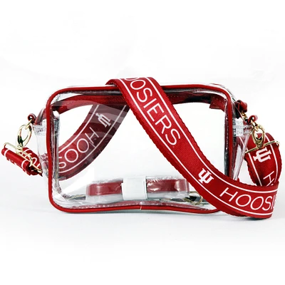 Women's Indiana Hoosiers Bridget Clear Purse with Logo Strap