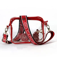 Women's Louisville Cardinals Bridget Clear Purse with Logo Strap