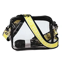 Women's Iowa Hawkeyes Hailey Clear Purse with Logo Strap