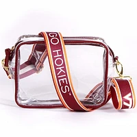 Women's Virginia Tech Hokies Bridget Clear Purse with Logo Strap