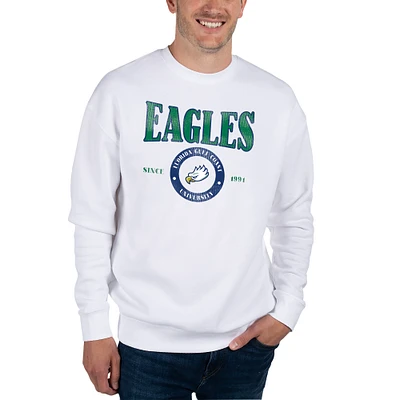 Unisex Uscape Apparel White Florida Gulf Coast Eagles Coastal Fleece Pullover Sweatshirt