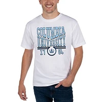 Unisex Uscape Apparel White Columbia University Garment Dyed T-Shirt