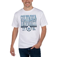Unisex Uscape Apparel White Columbia University Garment Dyed T-Shirt