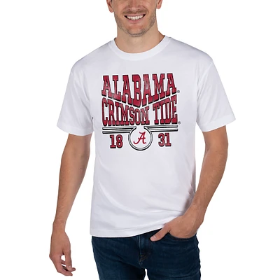 Unisex Uscape Apparel White Alabama Crimson Tide Garment Dyed T-Shirt