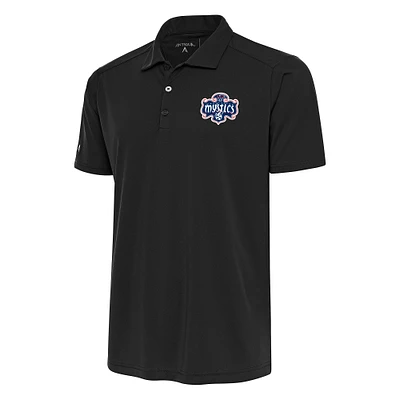 Men's Antigua Black Washington Mystics Tribute Polo