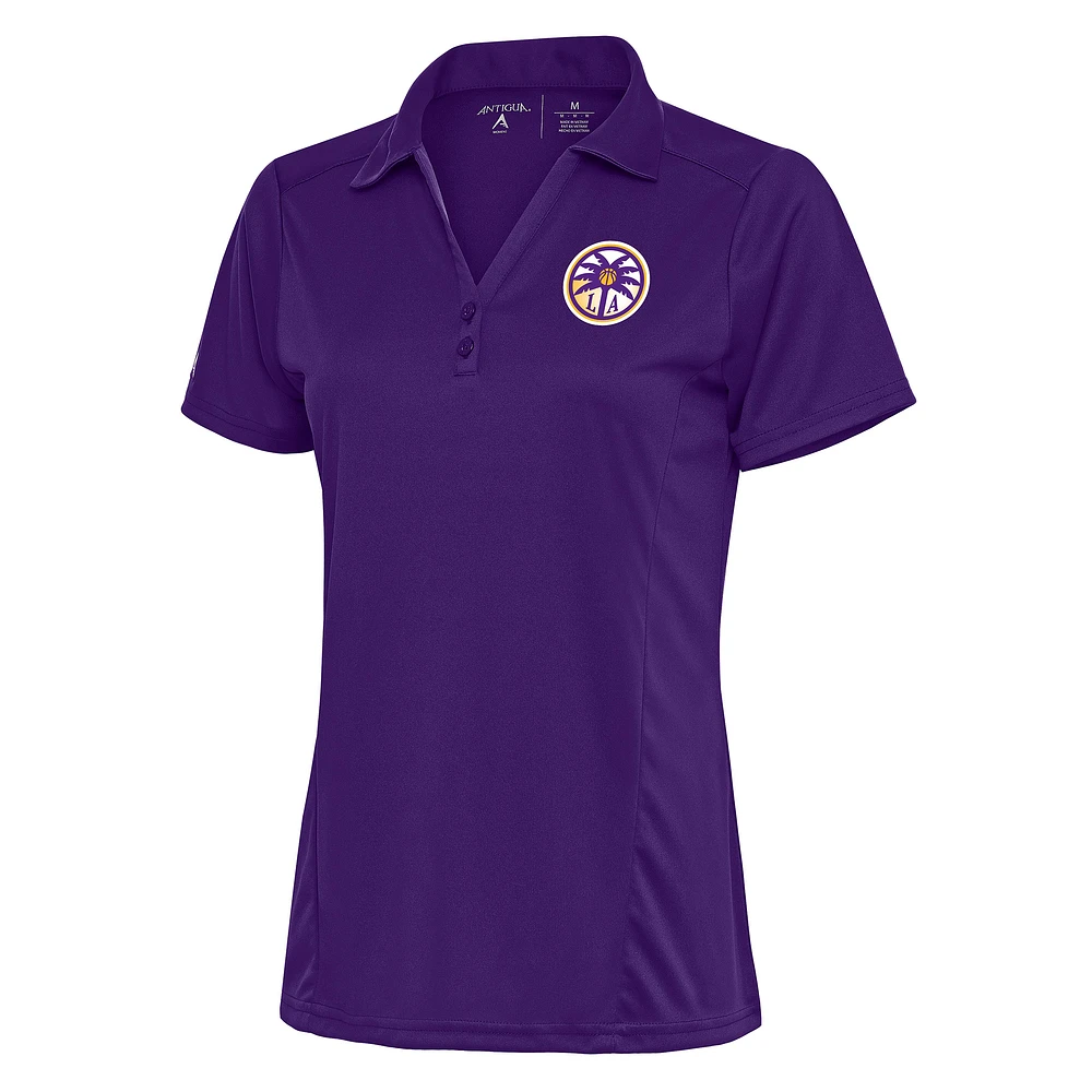 Women's Antigua Purple Los Angeles Sparks Tribute Polo