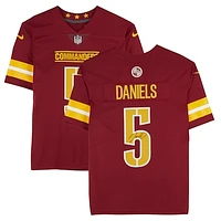 Jayden Daniels Washington Commanders Autographed Burgundy Nike Limited Jersey
