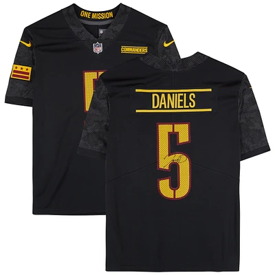 Jayden Daniels Washington Commanders Autographed Black Nike Alternate Limited Jersey