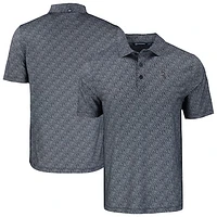 Men's Cutter & Buck Black Chicago White Sox Pike Eco Pebble Print Stretch Recycled Polo