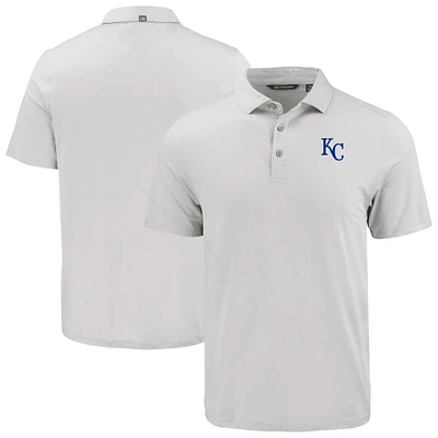 Men's Cutter & Buck White Kansas City Royals Coastline Epic Comfort Eco Recycled Polo