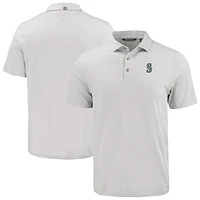 Men's Cutter & Buck White Seattle Mariners Coastline Epic Comfort Eco Recycled Polo