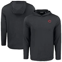 Men's Cutter & Buck Cincinnati Reds Coastline Epic Comfort Recycled Eco Hoodie Long Sleeve T-Shirt