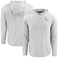 Men's Cutter & Buck Chicago White Sox Coastline Epic Comfort Recycled Eco Hoodie Long Sleeve T-Shirt