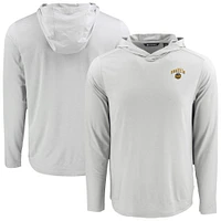 Men's Cutter & Buck Seattle Mariners Coastline Epic Comfort Recycled Eco Hoodie Long Sleeve T-Shirt