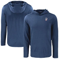 Men's Cutter & Buck Navy San Francisco Giants Americana Coastline Epic Comfort Recycled Eco Hoodie Long Sleeve T-Shirt