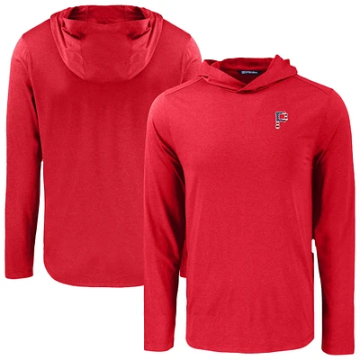 Men's Cutter & Buck Pittsburgh Pirates Coastline Epic Comfort Recycled Eco Hoodie Long Sleeve T-Shirt